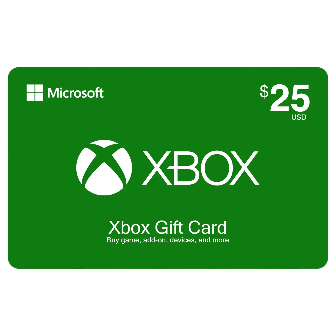 Xbox Gift Card - $25 Value - Gaming and Entertainment Credit